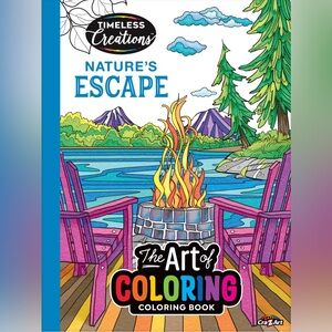 Cra-Z-Art Timeless Creations Adult Coloring Book – Nature’s Escape (64 Pgs) NEW